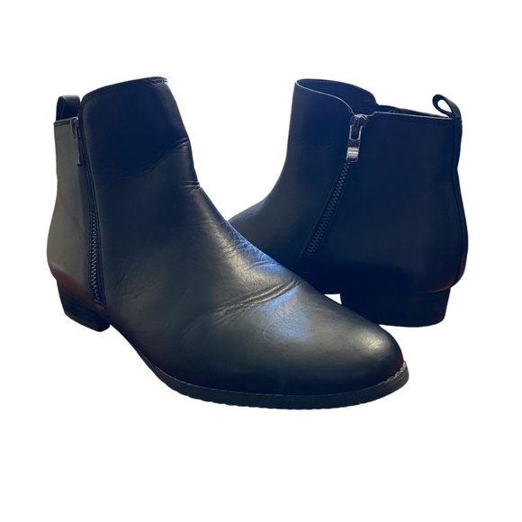 Blondo Sz 9M Black Ankle Leather Boots Waterproof - Picture 7 of 8